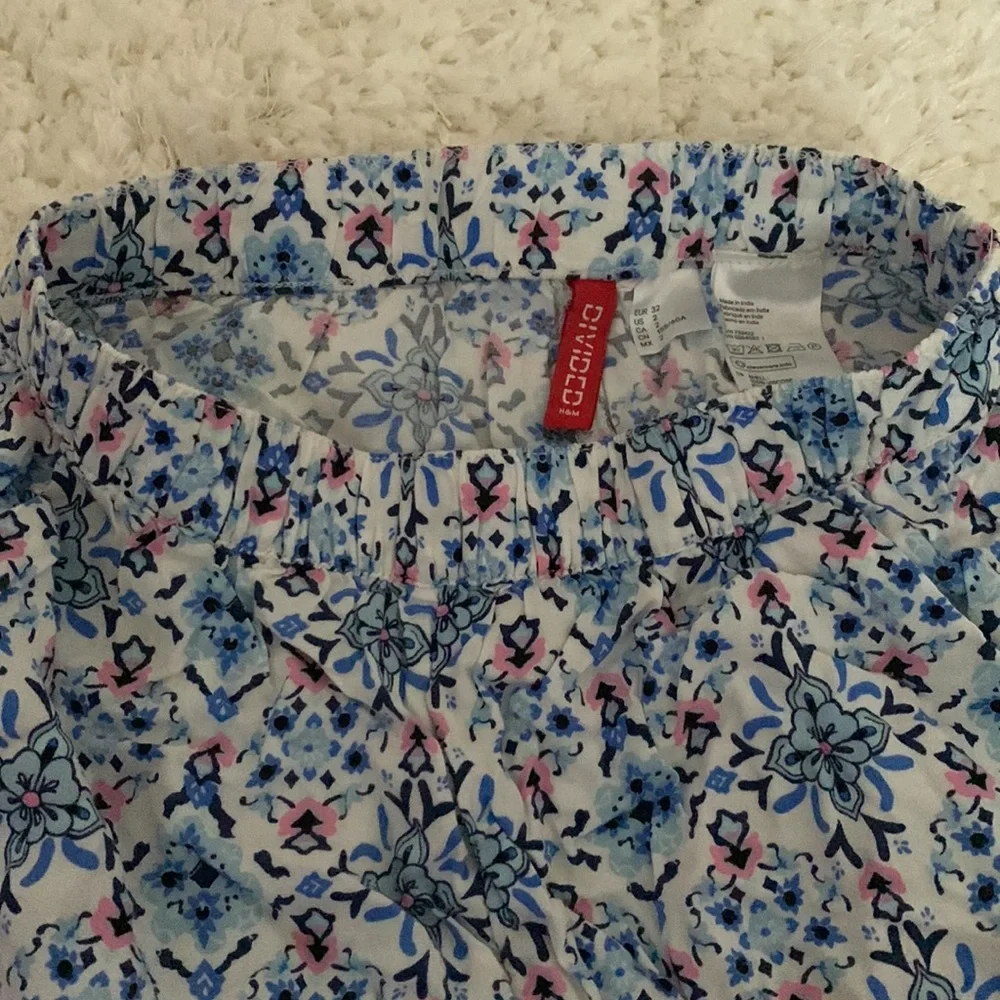 Blue Printed Shorts - Picture 2 of 3